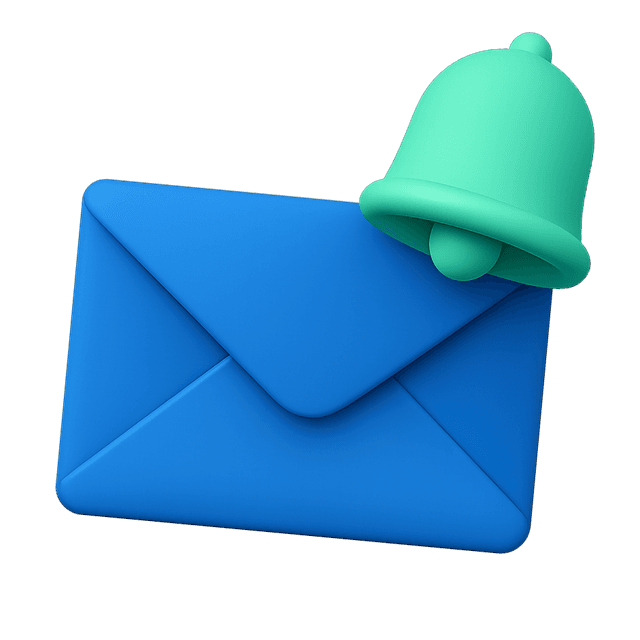 Envelope and Bell Illustration