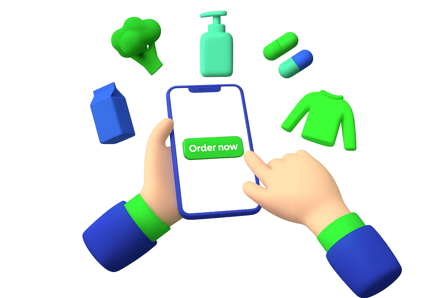 3D illustration representing product categories