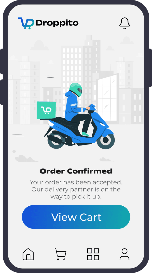 Mobile App UI Illustration